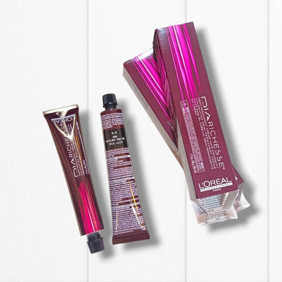 L'Oreal Professionnel DIARichesse 2 Tubes Ammonia-Free 6.31/6GB Hazelnut Praline - Picture 9 of 16